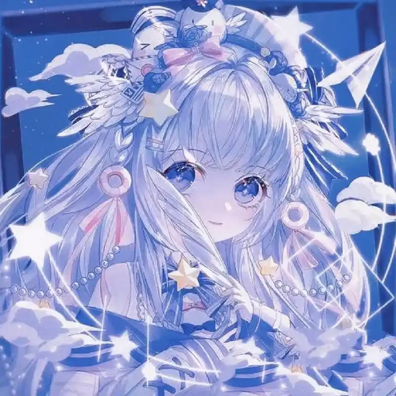 超仙气的蓝色头像(女)