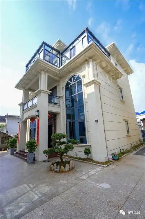 实拍丨浦城新农村房屋原来可以这么盖仿石漆翻新效果惊艳