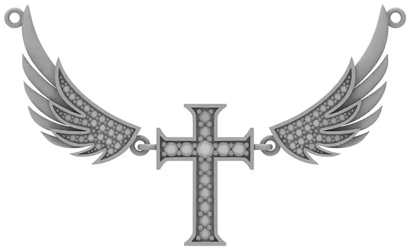 吊坠(十字架羽翼)-爱企查