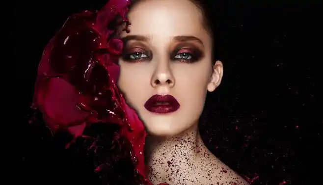 模特护肤美妆美女微笑笑容模特医美女装酷流行时尚珠宝高清照片摄影