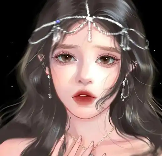 女士图片头像简单成熟手绘(女手绘头像高级质感)-天晟网