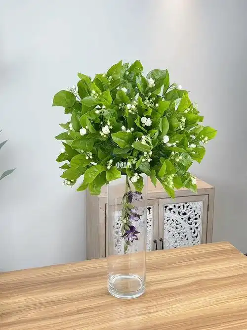 茉莉瓶插花