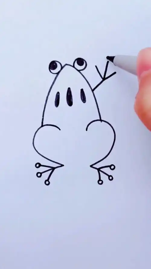 用数字2画的青蛙,学会了吗