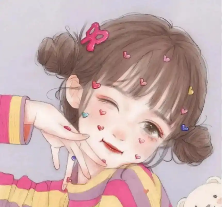 头像女 #可爱头像女卡通呆萌 初听不知言之意 ,再听已上话 - 抖音