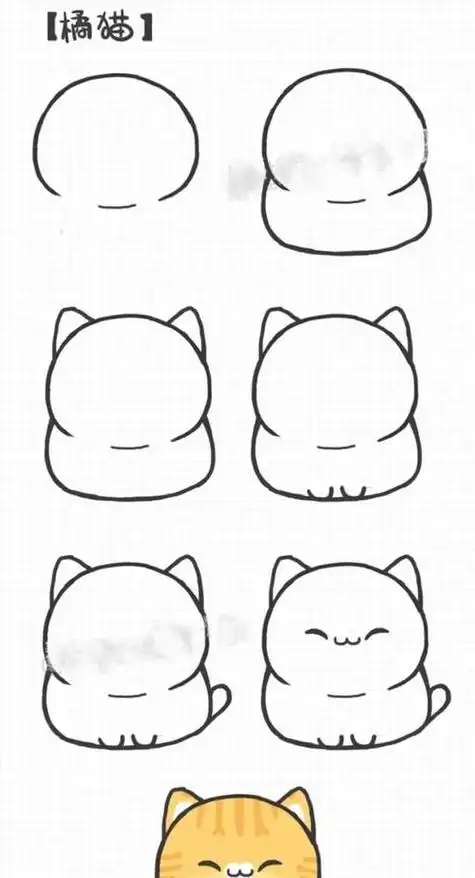 闺蜜头像简笔画|手绘小头像人物可爱女孩卡通插画简笔画插画黑白配