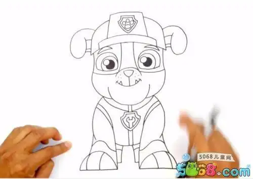 警犬简笔画儿童