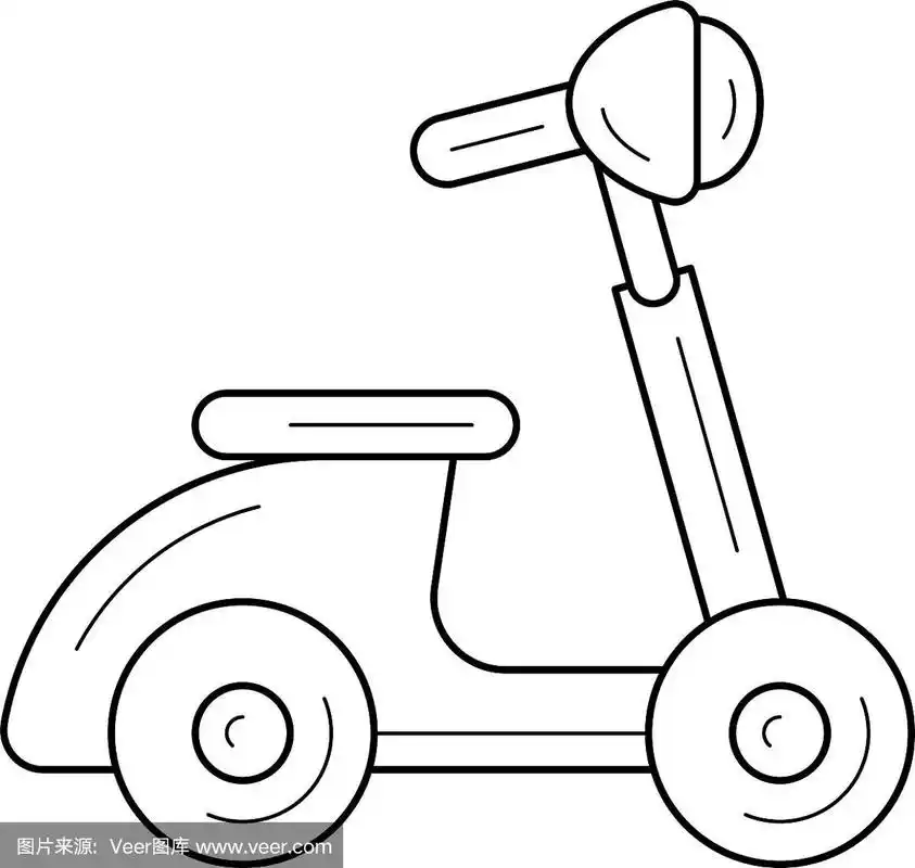 复古滑板车系列图标