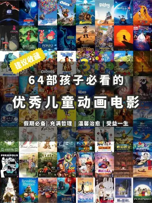 暑假必备64部高分儿童动画电影赶紧收藏