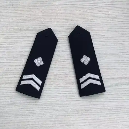 服装标志配饰 胸章肩牌简章 新式弧形肩章 魔术贴臂章 肩牌套筒金 2毛