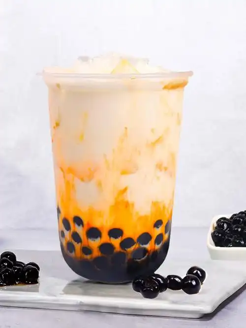 香大黑糖珍珠奶茶专用波霸珍珠豆琥珀配料商用木薯粉大颗粒1000克