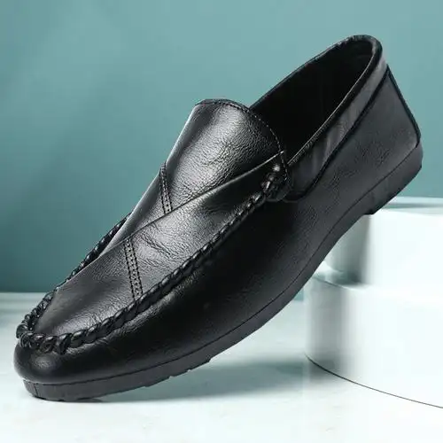 木林森男鞋皮鞋男秋季男士真皮商务休闲鞋牛皮休闲男鞋英伦低帮鞋子男