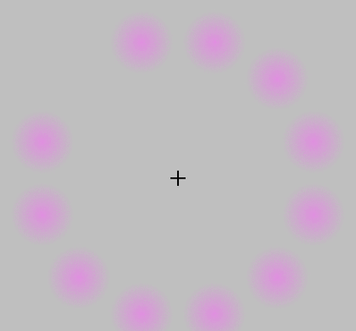 盯著照片中间的4个小点看,然后转向白色墙壁或者天花板,你会看到上帝