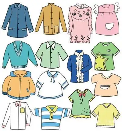 衣服彩色简笔画