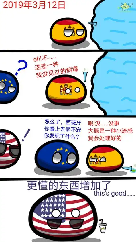 波兰球漫画 去年 西班牙在去年.