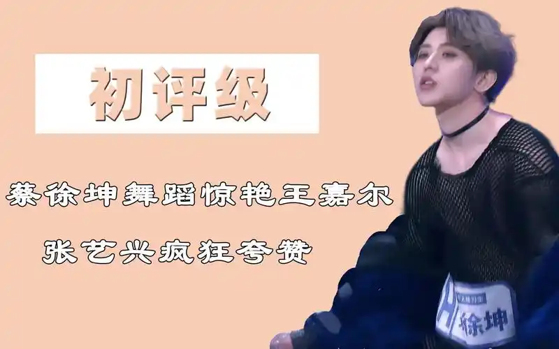 蔡徐坤初评级,舞蹈表现震惊王嘉尔,张艺兴对他忍不住疯狂夸赞
