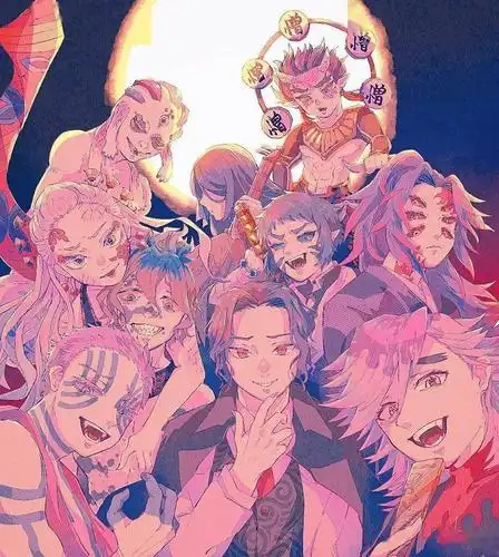 鬼灭之刃十二鬼月上弦壁纸一共出现过九个上弦