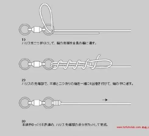 简单实用的几种鱼钩绑法(二)