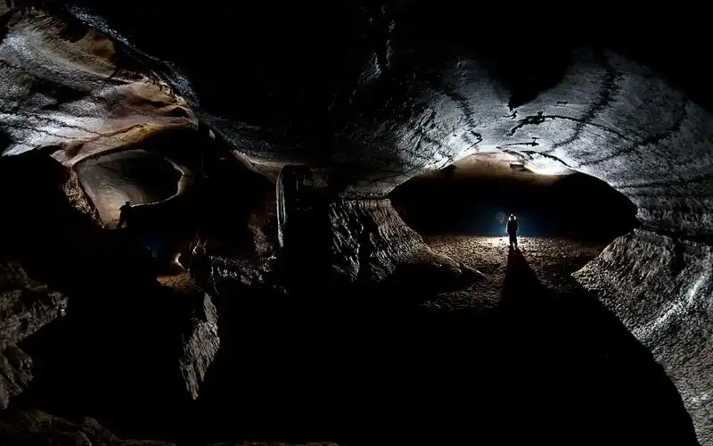 性质,景观,洞穴,岩石,黑暗,侵蚀,人,隧道,灯壁纸