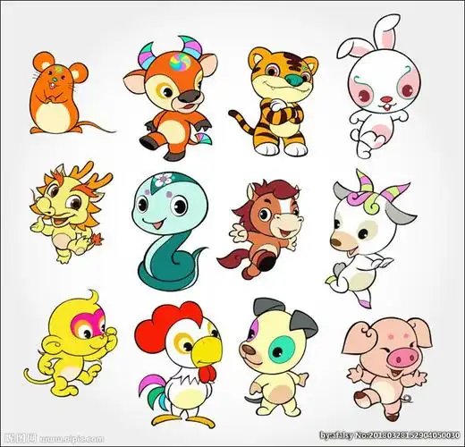 卡通十二生肖设计图__动漫人物_动漫动画_设计图库_昵图网nipic.com