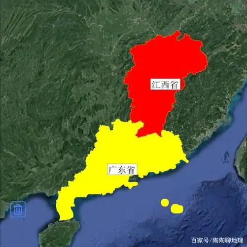 江西省南部和广东省接壤