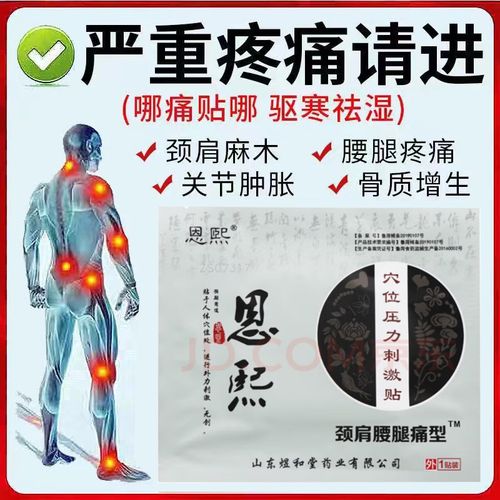 恩熙医用冷敷贴1贴/盒正品成人颈肩腰腿疼痛膝盖关节护理外用贴