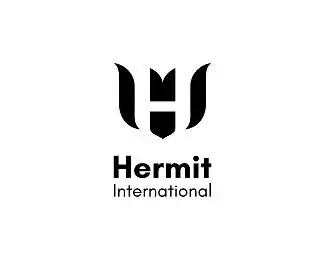 hermit标志设计h字母徽标黑白色盾牌个人logo商标设计图标图形标志
