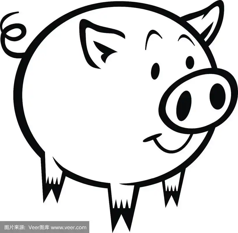 猪,农业,可爱的,背景分离,哺乳纲