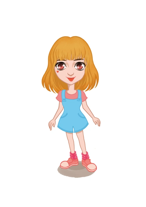 卡通人物形象原创插画