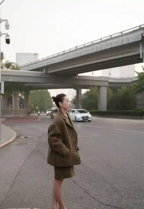 43岁董洁街拍大片曝真实状态!