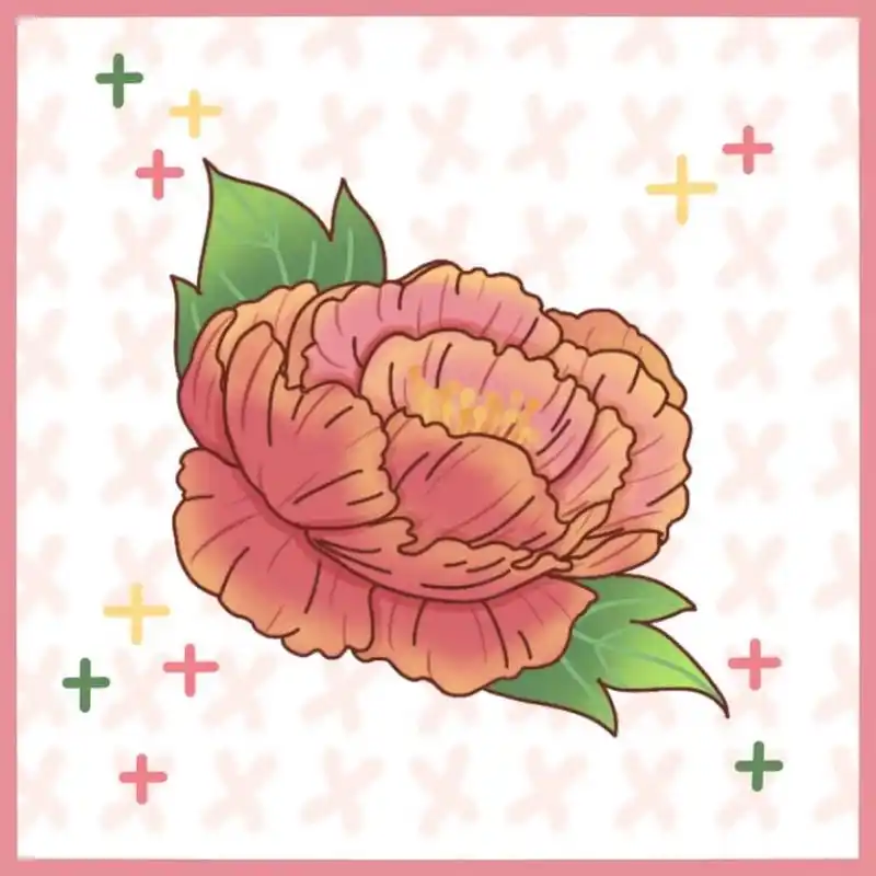 简笔画教程|国风简单牡丹绘画教程 一个粉丝小可爱说不会画牡丹,努力