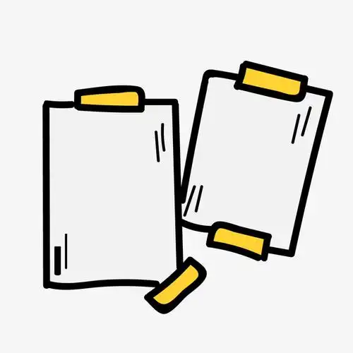 卡通白色纸张矢量图素材免费下载_觅元素