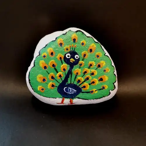 赤溪妇女卵石画