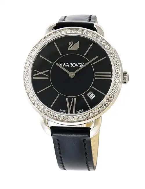 swarovski 手表 アイラ 日黑色石英手表黑色表带5172151女士【平行