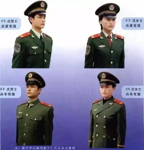 武警05式系列服装的设计研制以适应部队被装发展需求,改善部队着装