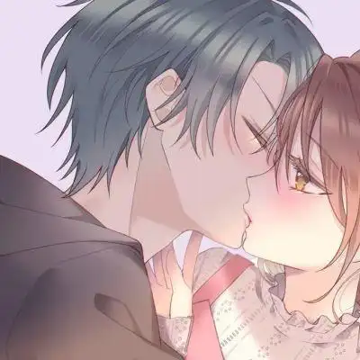 小清新甜蜜互动的动漫情侣头像图片