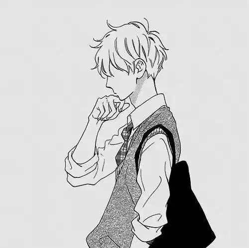 简单男漫图线稿