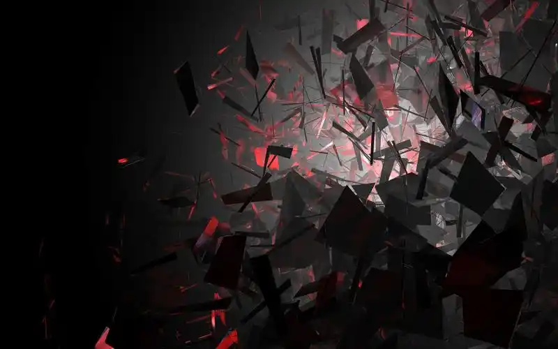 黑色和红色的形状壁纸