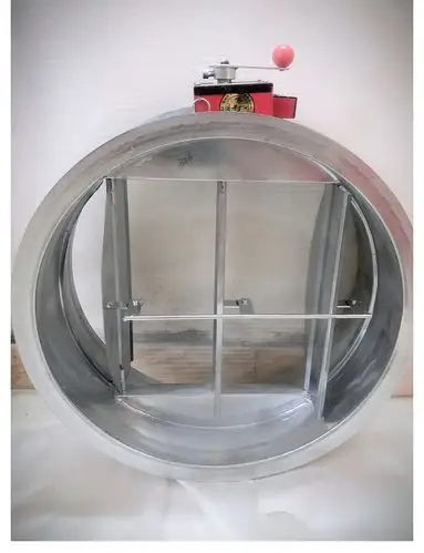 厂家货源 镀锌钢板圆形风量调节阀 排风烟道风阀熔断防火阀门定制