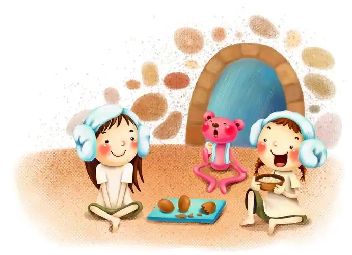 儿童生活卡通矢量图片儿童卡通生活矢量卡通场景