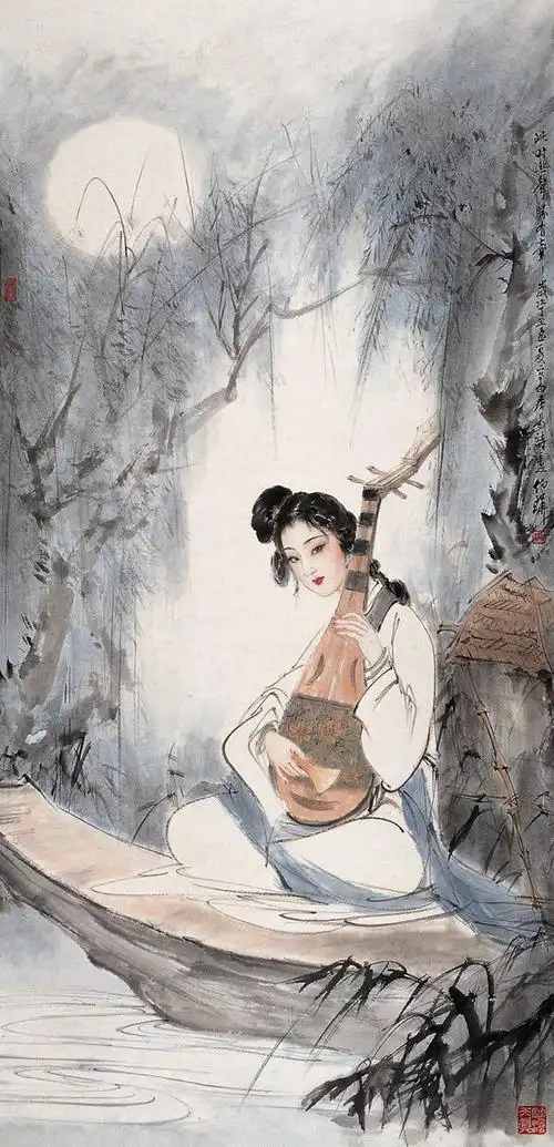 【国画】名家画笔下的《琵琶女》