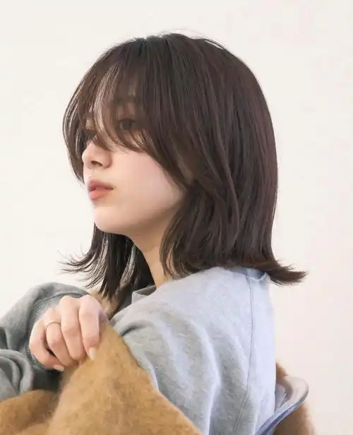 减龄高级显气质锁骨发中发发型齐肩发推荐