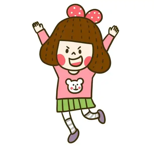 教你画活泼可爱的小女孩