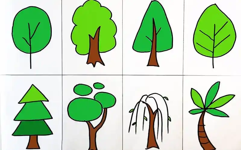 树木简笔画树木简笔画简单又好看