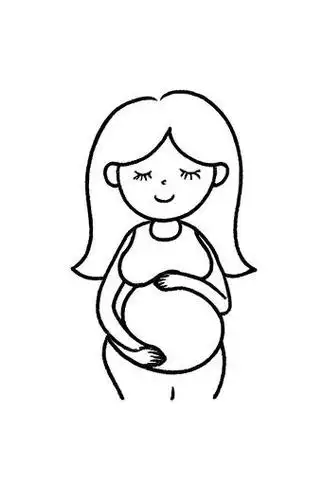 🤰怀孕妈妈简笔画🎨