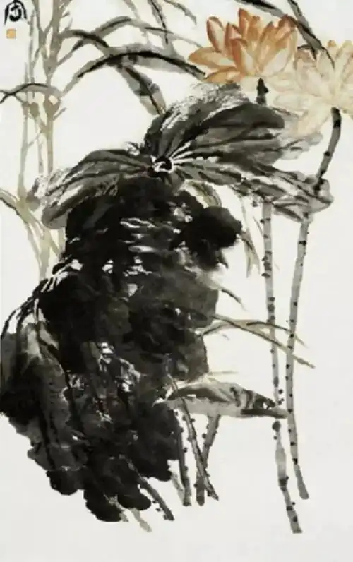 吴昌硕写荷,笔力扛鼎-宜春木直艺术中心