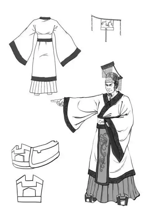 服装简笔画汉族近代服装简笔画华丽的汉服简笔画教程汉族服饰简笔画