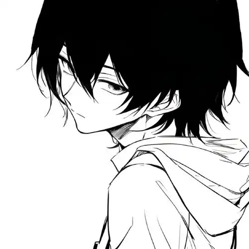 黑白动漫头像 第一次发男头