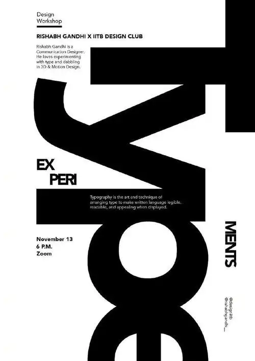 文字排版版式设计参考来自设计师rishabhgandhi