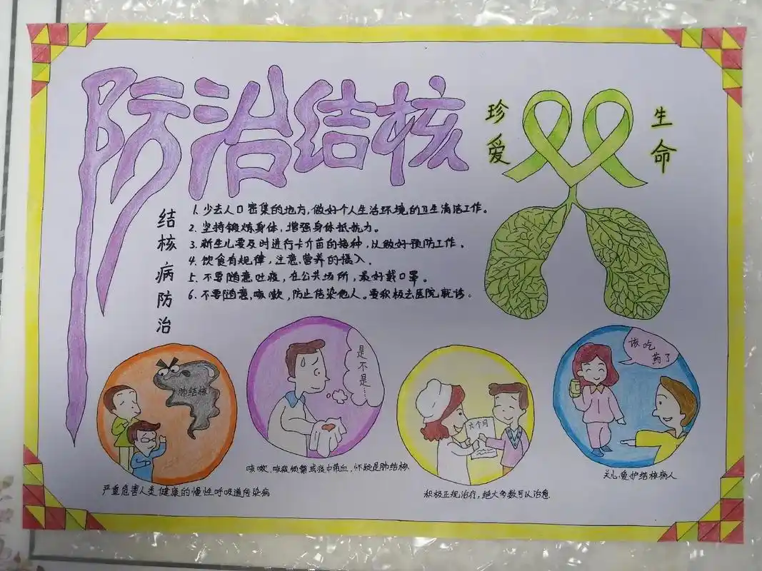 防治肺结核手抄报#小学生手抄报  - 抖音