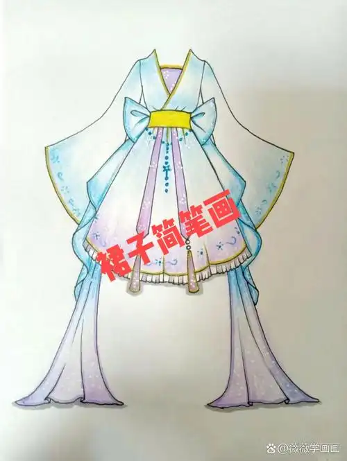 裙子的简笔画  嘿,时尚达人们!跟我一起画一条漂亮的裙子吧!